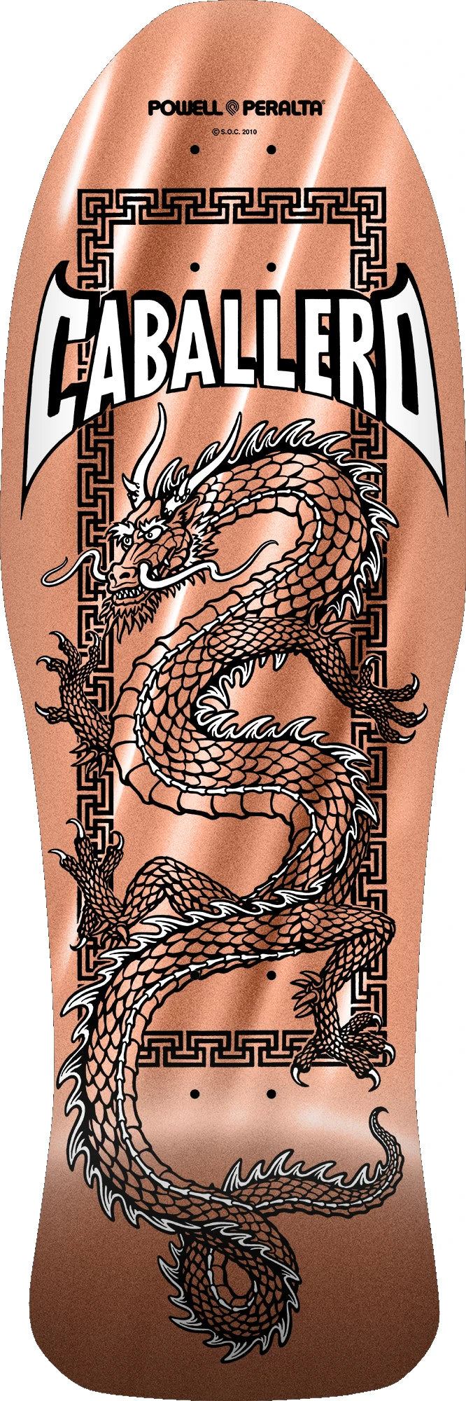 Powell Peralta Steve Caballero Chinese Dragon Reissue - Deck 10" × 30" Copper Foil