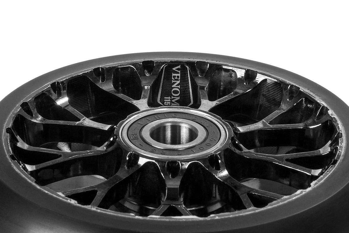 Roue Black Pearl Venom V2 115 12 Std Double Noir Chrome