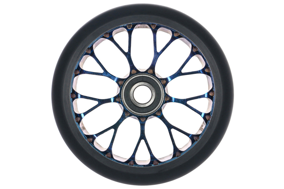 Roue Black Pearl Venom V2 125 12 Std Double Bleu Chrome