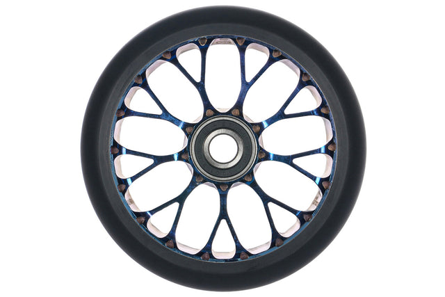 Roue Black Pearl Venom V2 125 12 Std Double Bleu Chrome