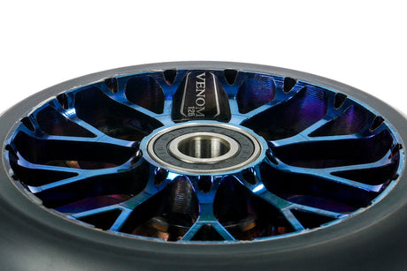 Roue Black Pearl Venom V2 125 12 Std Double Bleu Chrome
