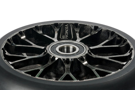 Roue Black Pearl Venom V2 125 12 Std Double Noir Chrome