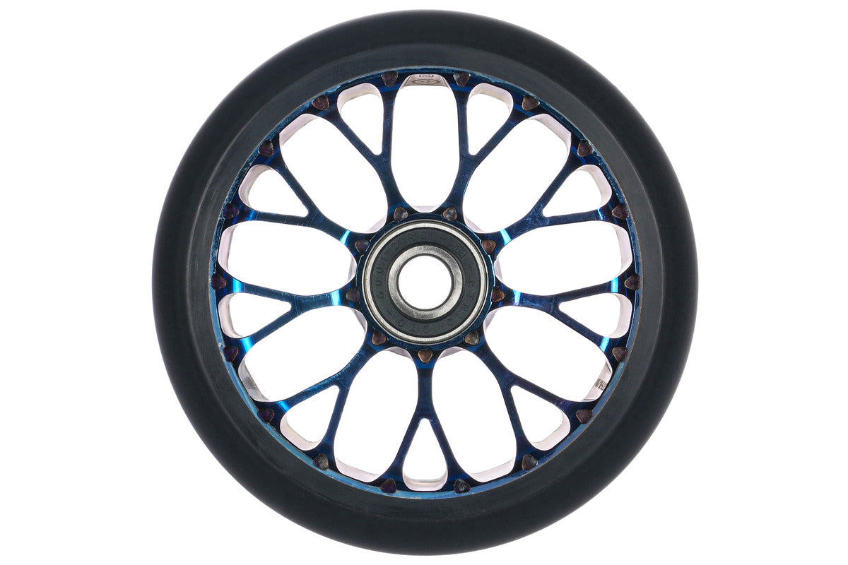 Roue Black Pearl Venom V2 125 12 Std Simple Bleu Chrome