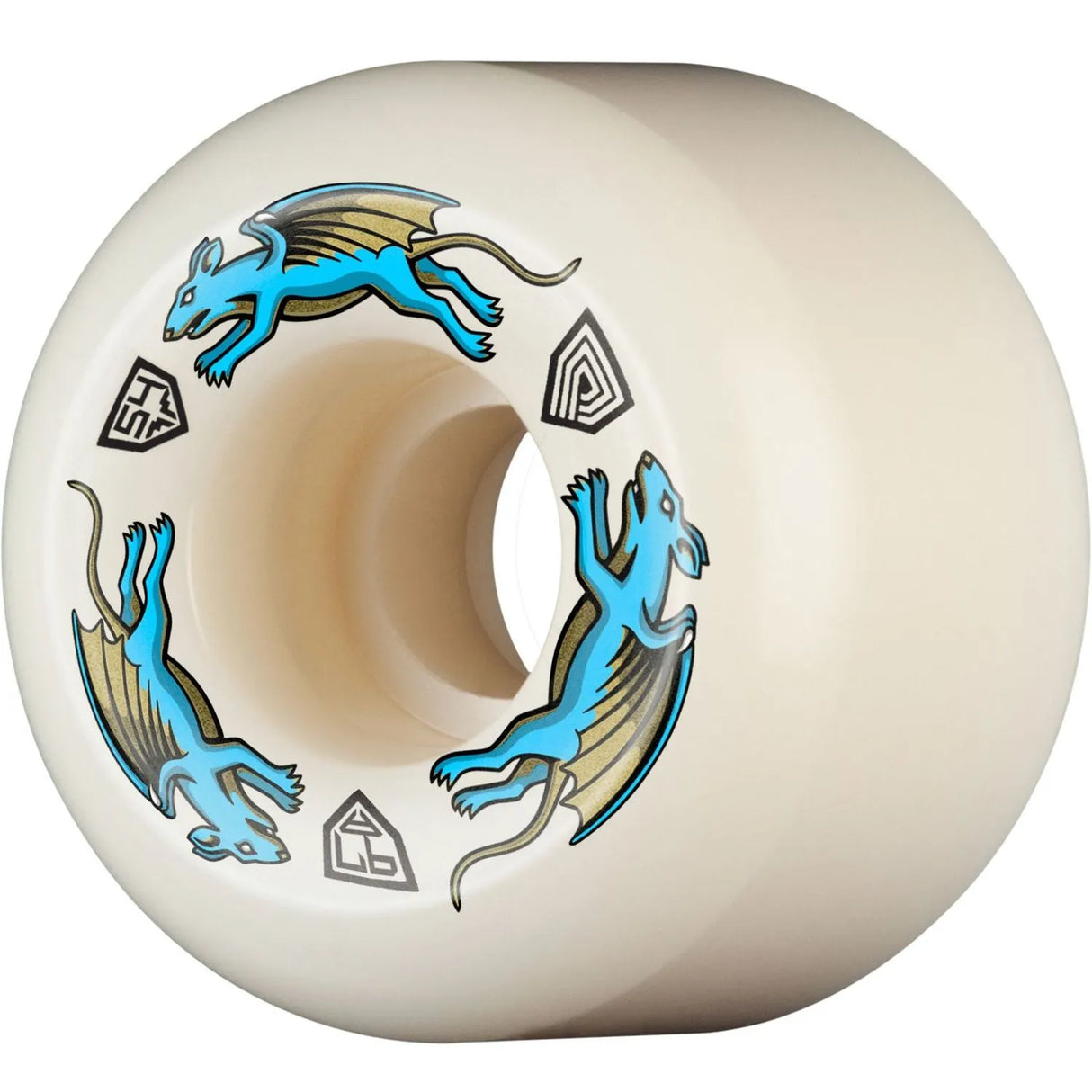 Powell Peralta Dragon Formula Nano Rat Aa2 - Roues Skateboard 54Mm 97A Blue