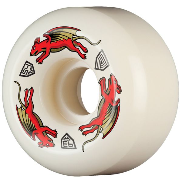 Powell Peralta Dragon Formula Nano Rat Av6 - Roues Skateboard 54Mm 93A White