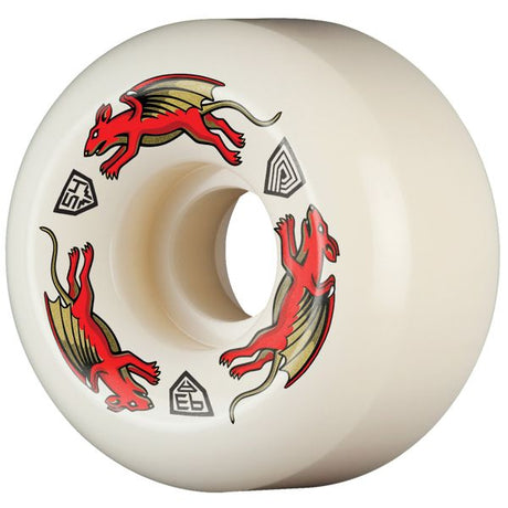 Powell Peralta Dragon Formula Nano Rat Av6 - Roues Skateboard 54Mm 93A White