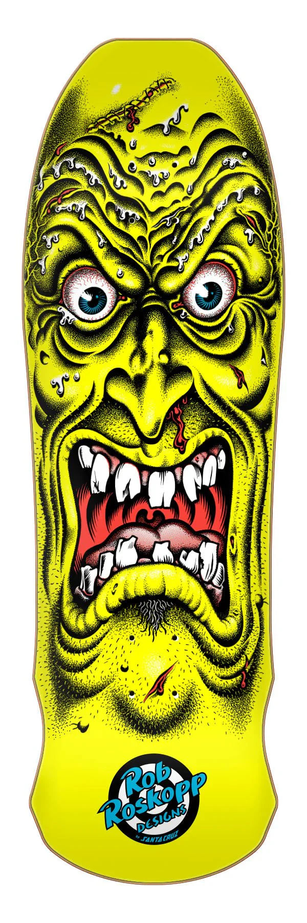 Santa Cruz Rob Roskopp Face Reissue - Deck 9.5" × 31" Yellow
