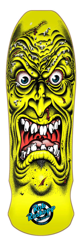 Santa Cruz Rob Roskopp Face Reissue - Deck 9.5" × 31" Yellow