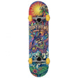 Skateboard complet Tony Hawk Signature Series 360, plateau 7,25 pouces graphisme guerrier tiki tropical, roues jaunes