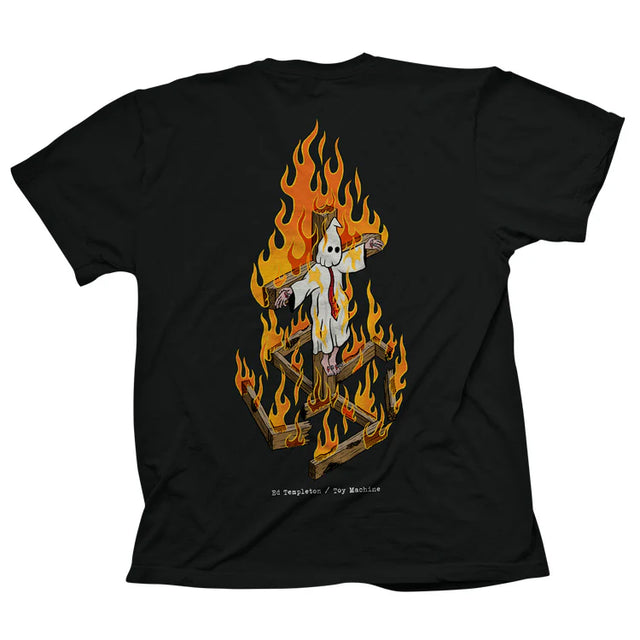T-Shirt Toy Machine Charred Cross Black - 100% Coton | Graphic Ed Templeton