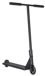 Trottinette freestyle Native Stem Noir complète, vue de profil, guidon T-bar noir et pièces noir