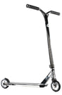 Trottinette freestyle Versatyl Bloody Mary V2 S2S Scoot2Street complète, vue de trois quarts, deck chromé et guidon Y-bar noir