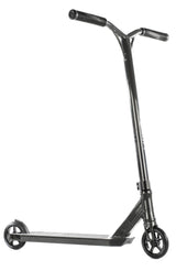 Trottinette freestyle Versatyl Bloody Mary Noir complète, vue de profil, guidon Y-bar noir et pièces noir